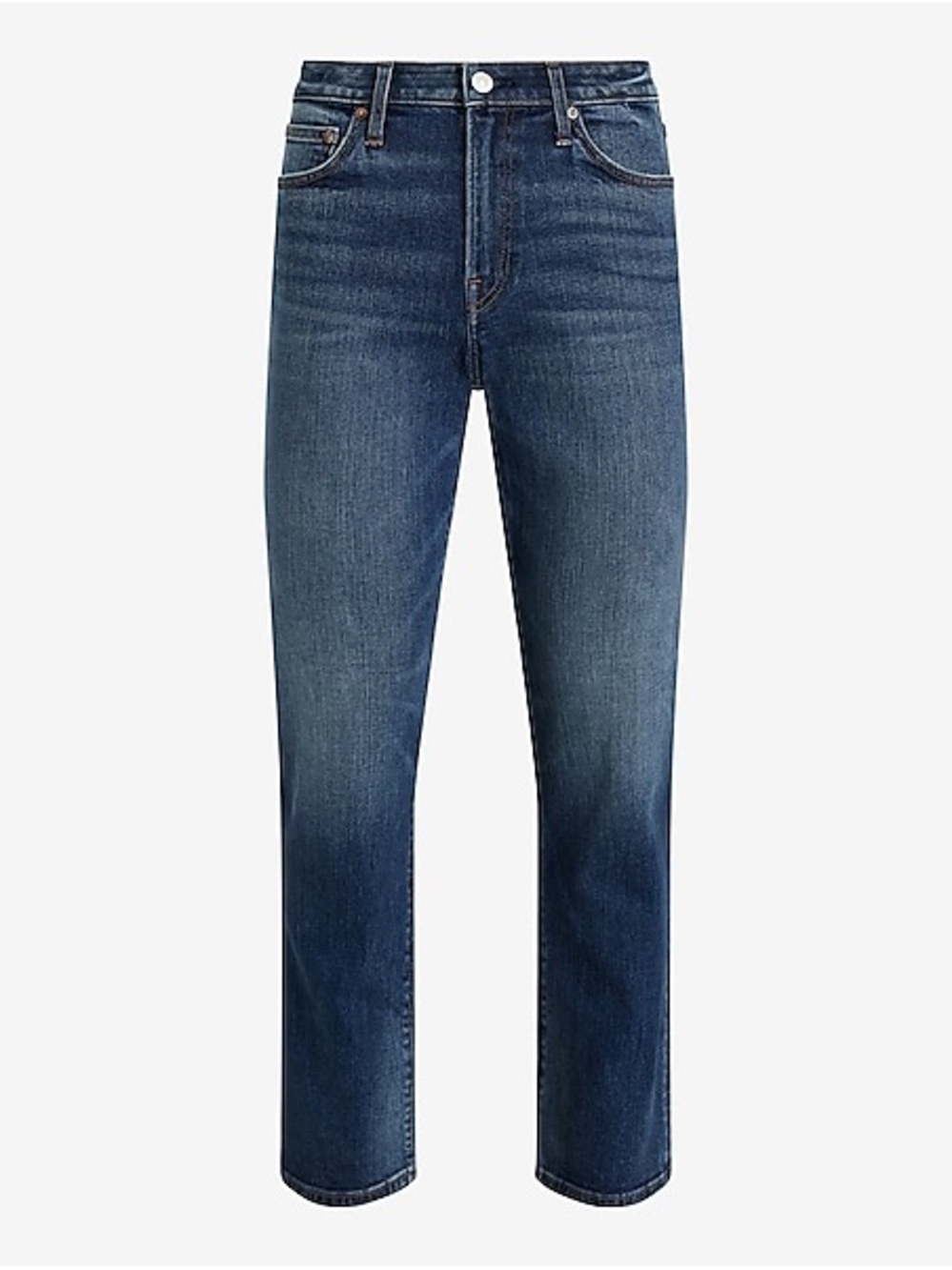 Express Men’s Classic Straight Leg Soft Cotton Medium Blue Wash Jeans 38X32 NWT - Picture 6 of 10